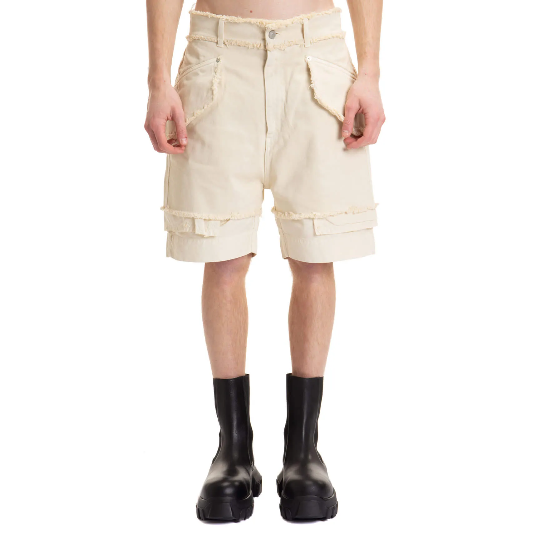 1017 ALYX 9SM Frayed-Hem Denim Shorts