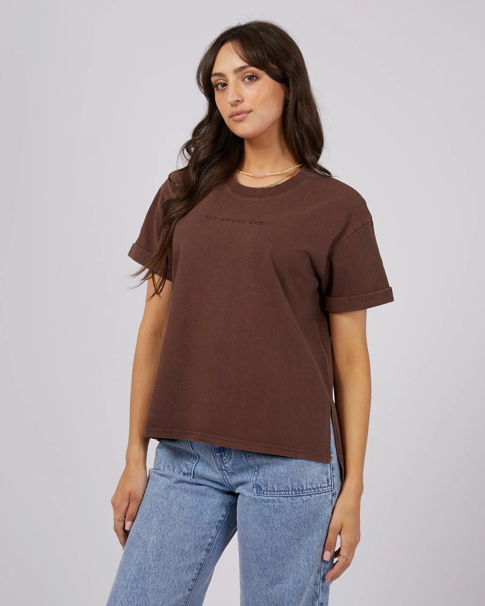 All About Eve AAE Washed Tee Brown