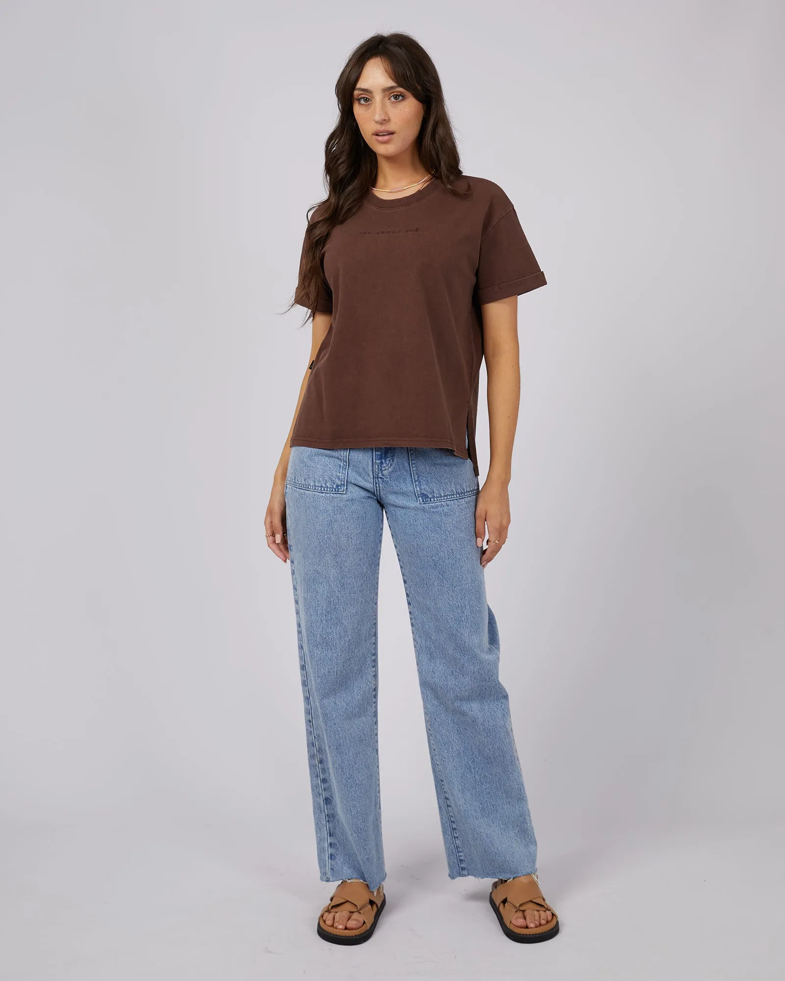 All About Eve AAE Washed Tee Brown