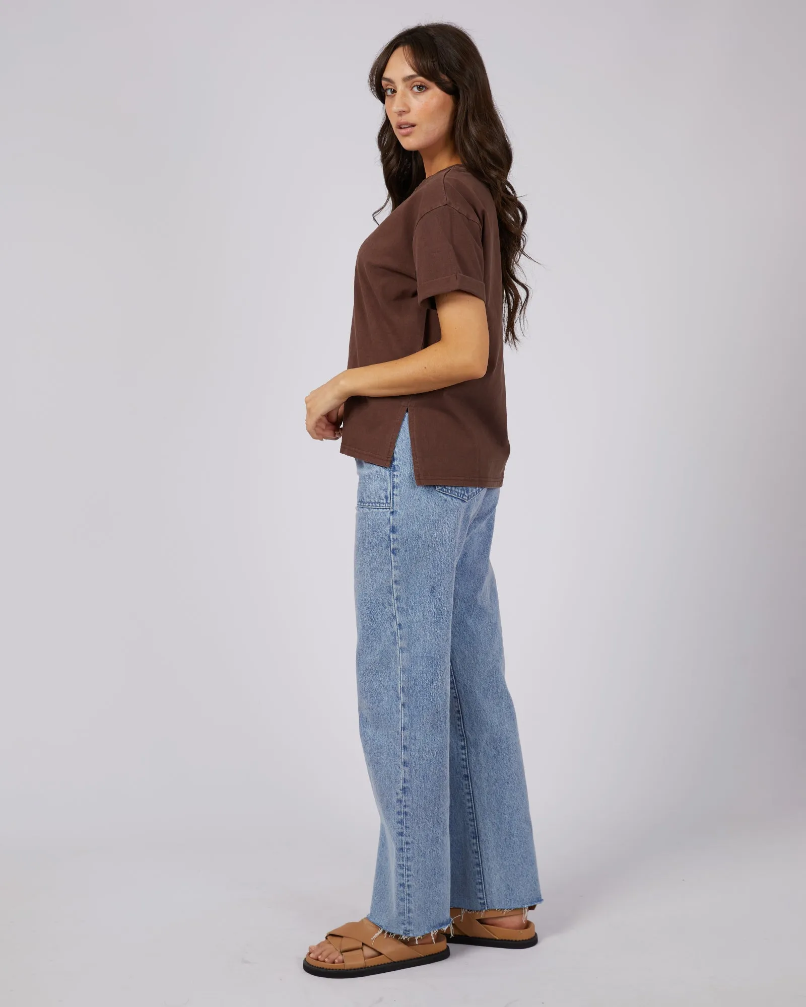 All About Eve AAE Washed Tee Brown