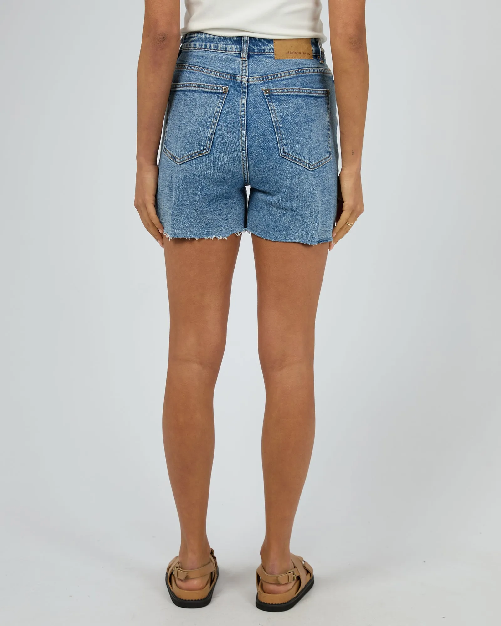 All About Eve Bobby Cut Off Short Light Blue