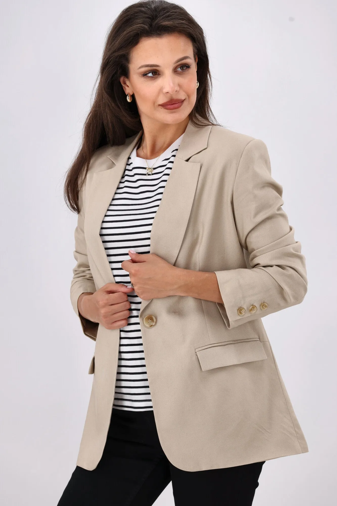 All About Eve Toledo Blazer Bone