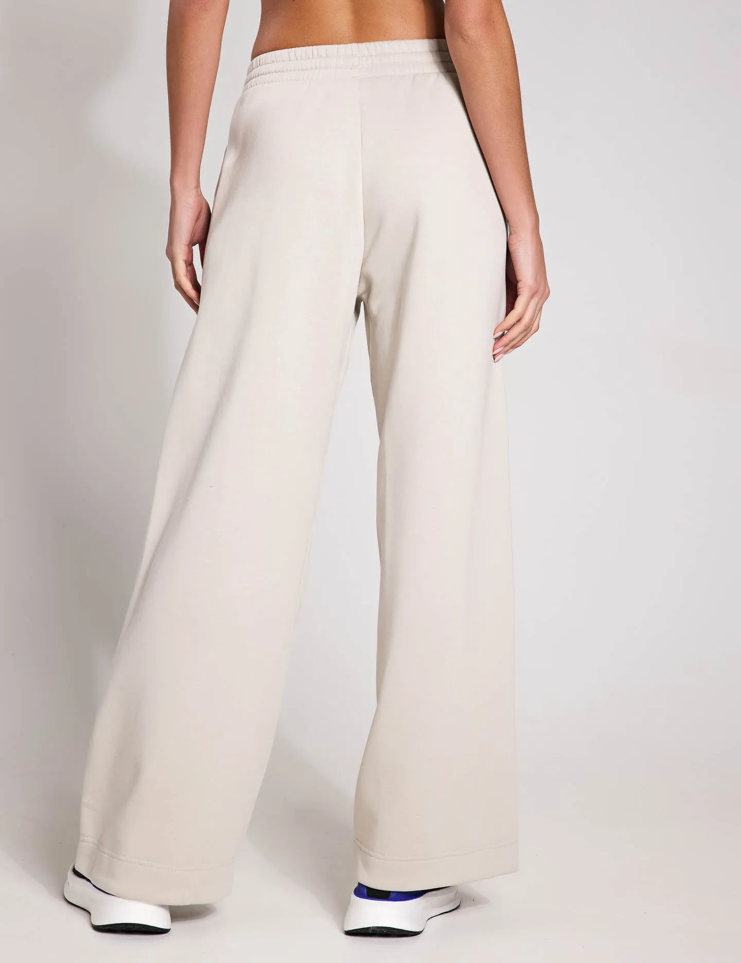 ALL SZN Fleece Loose Wide-Leg Pants - Wonder Alumina