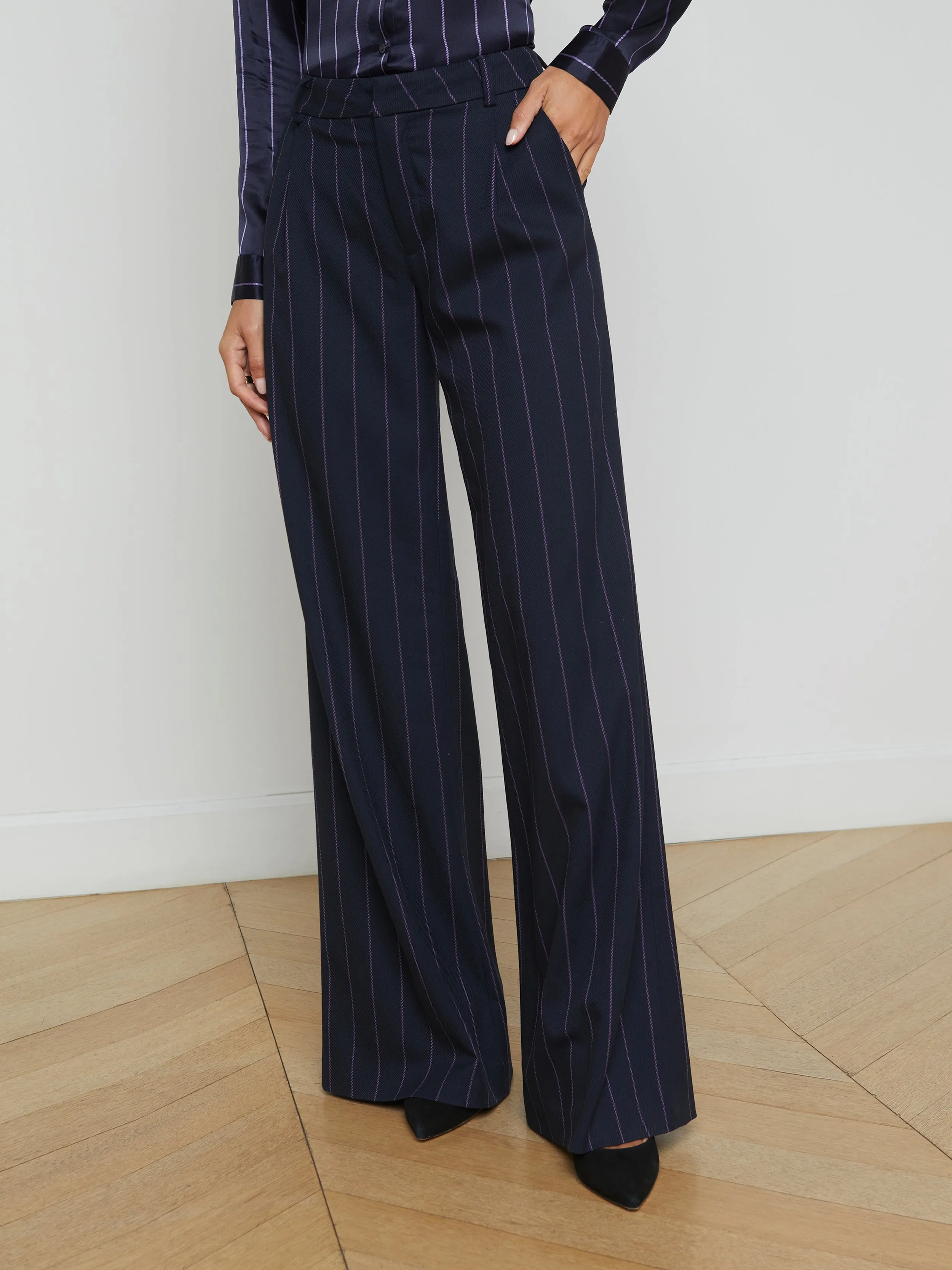 Allanah Pinstriped Trouser