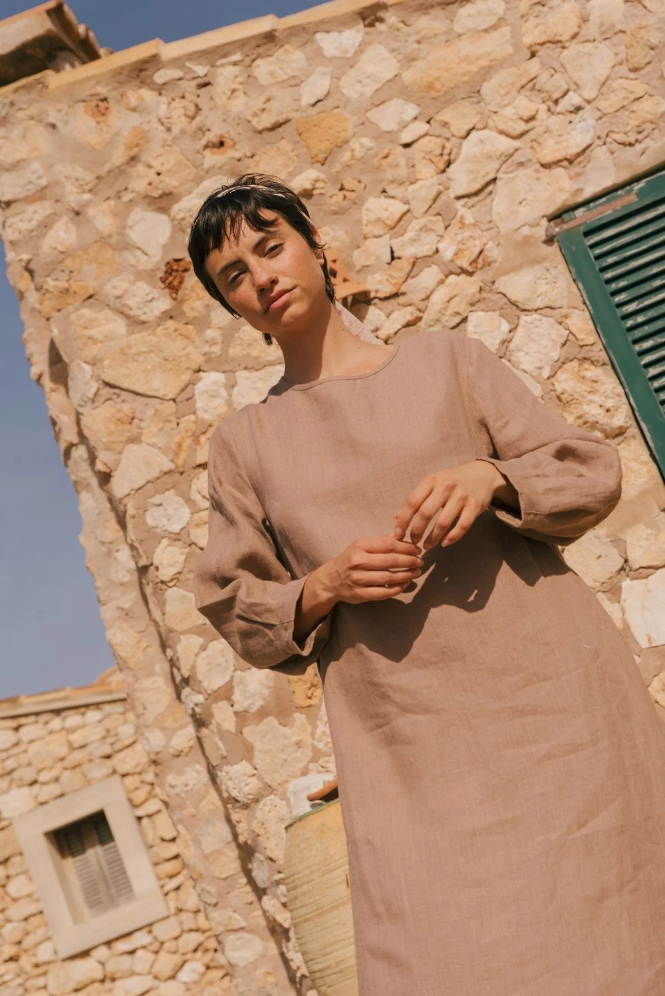Amalia Women's Linen Long-length Dress | Multiple Colours