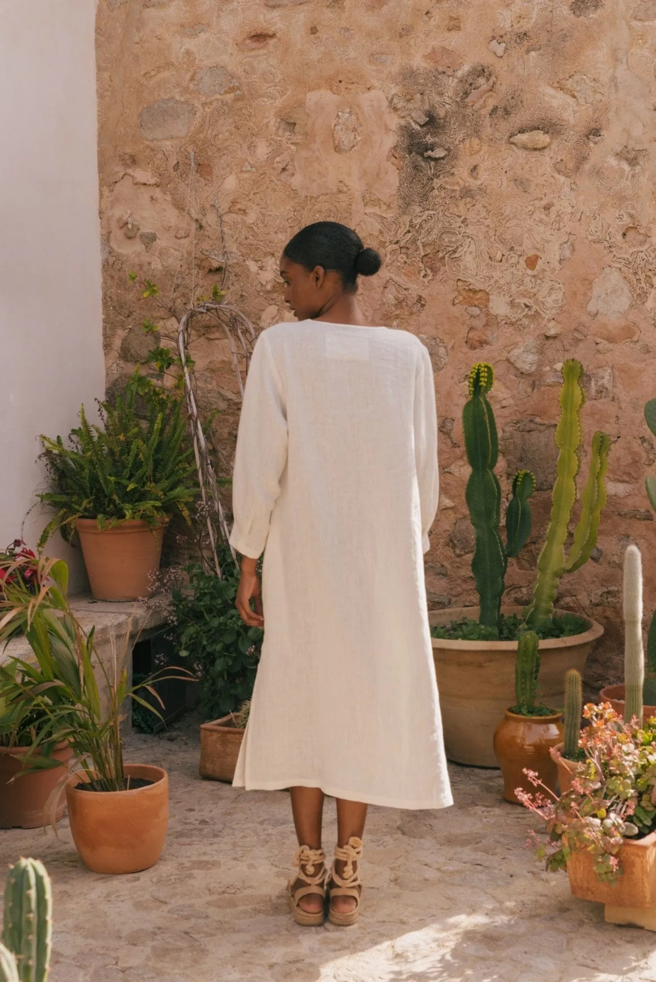 Amalia Women's Linen Long-length Dress | Multiple Colours