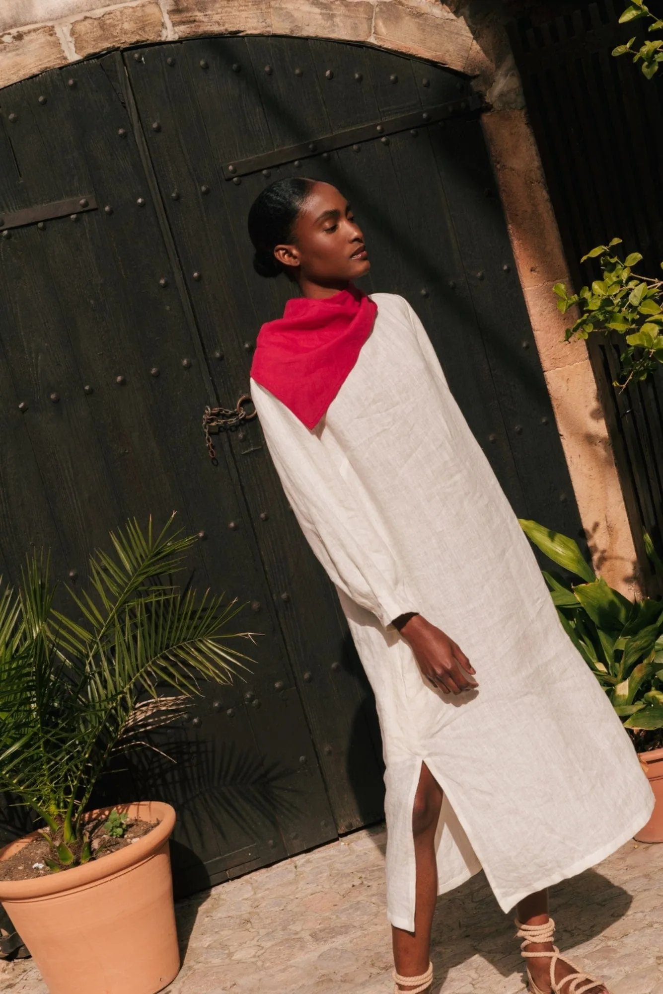 Amalia Women's Linen Long-length Dress | Multiple Colours