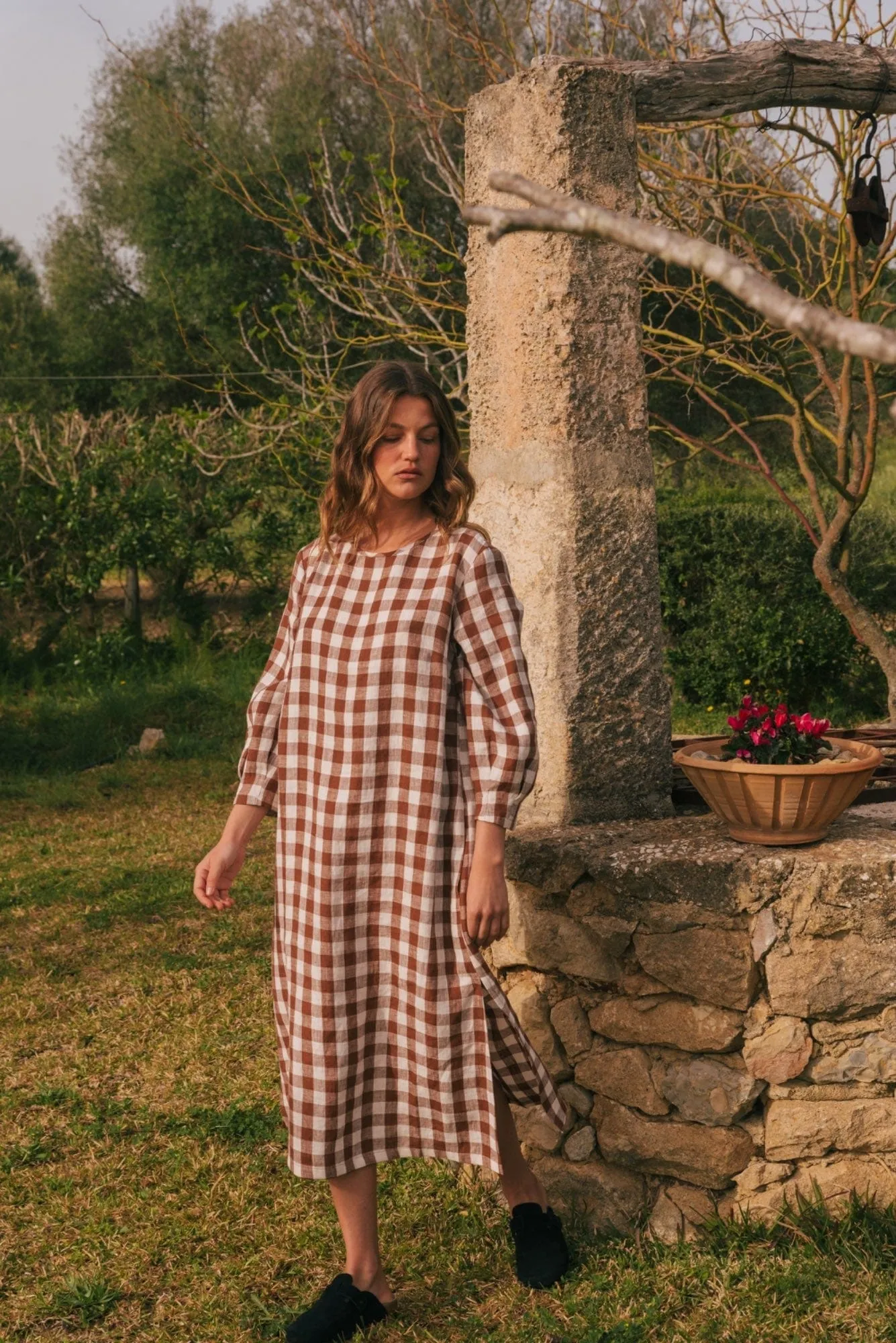 Amalia Women's Linen Long-length Dress | Multiple Colours