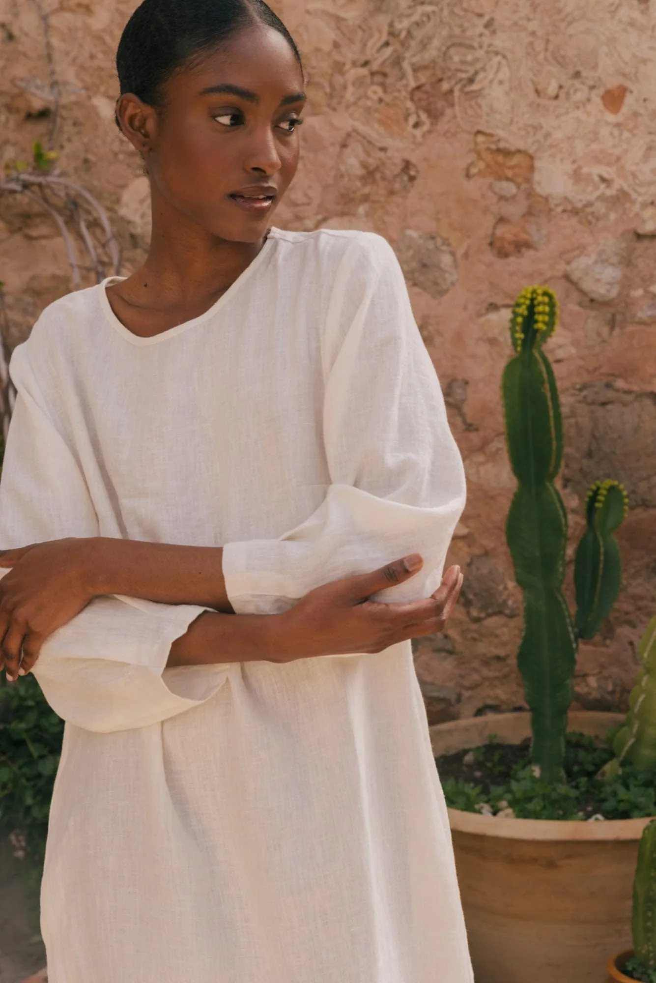 Amalia Women's Linen Long-length Dress | Multiple Colours