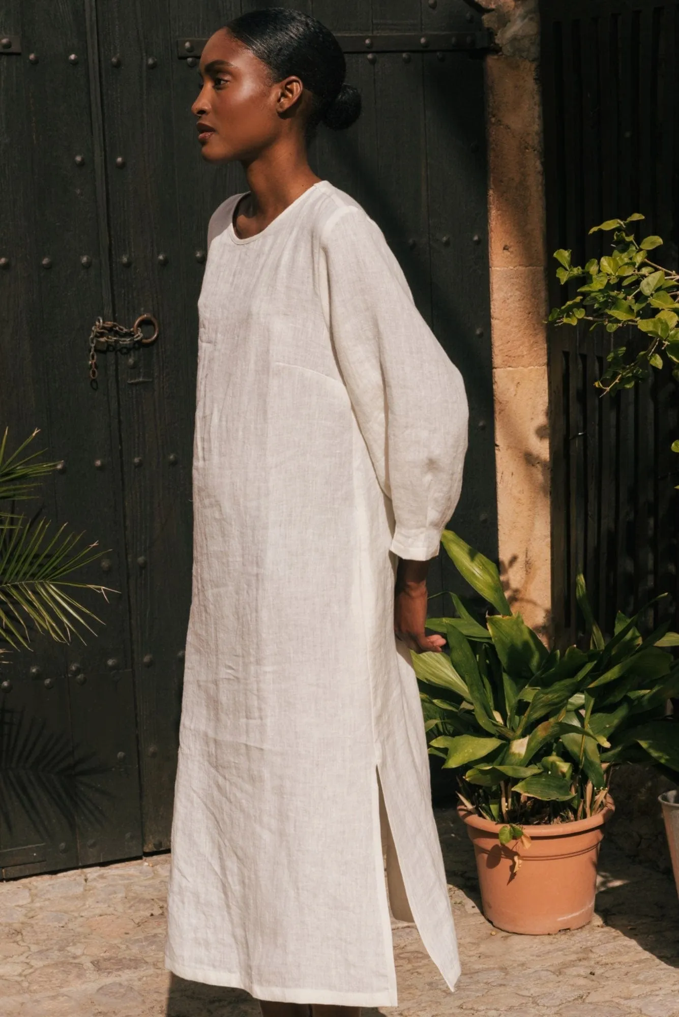 Amalia Women's Linen Long-length Dress | Multiple Colours