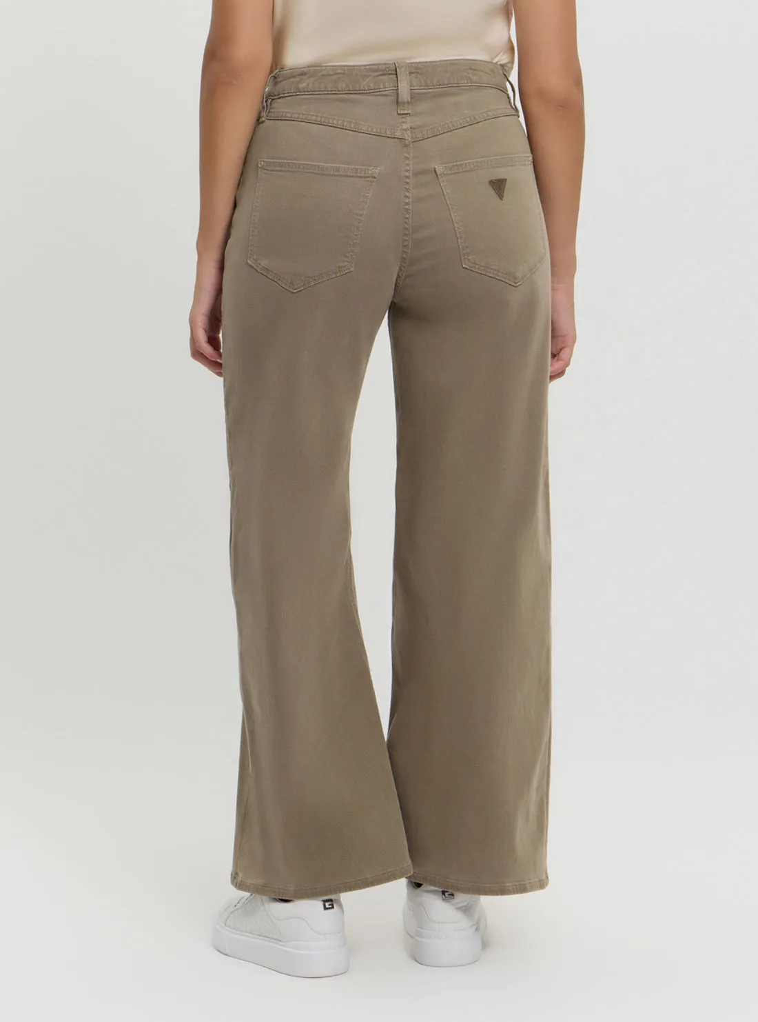 Beige Bellflower Wide Leg Pants
