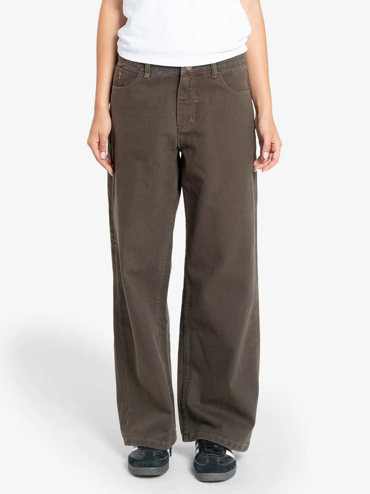 Billie Low Baggie Jean - Smokey Taupe