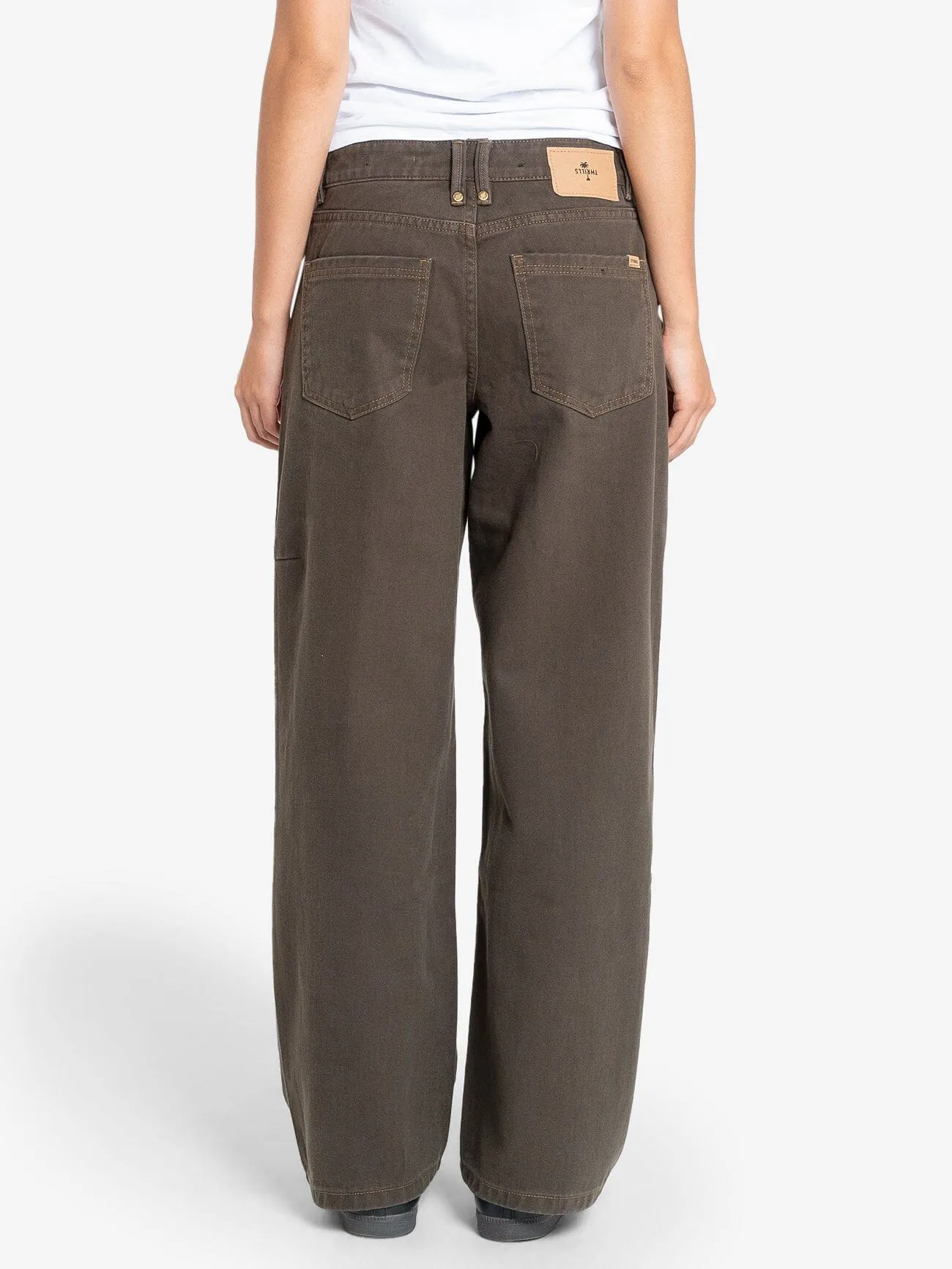 Billie Low Baggie Jean - Smokey Taupe