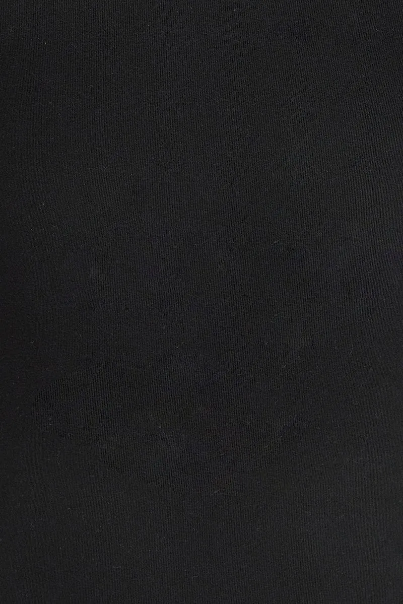 Black Backless Unitard