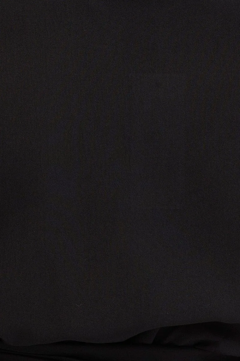 Black Bell Sleeve Top