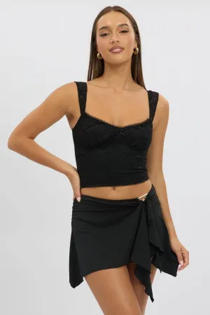 Black Lace Top Sleeveless