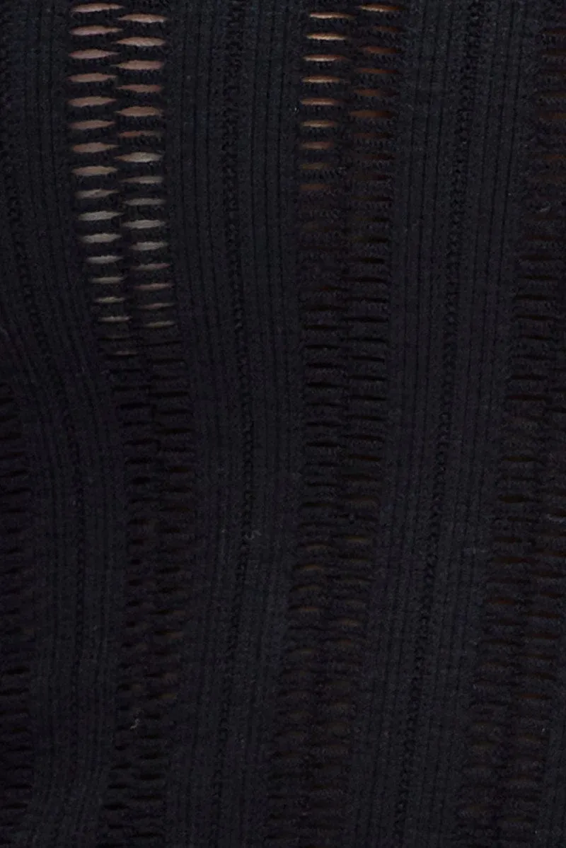 Black Singlet Top Seamless