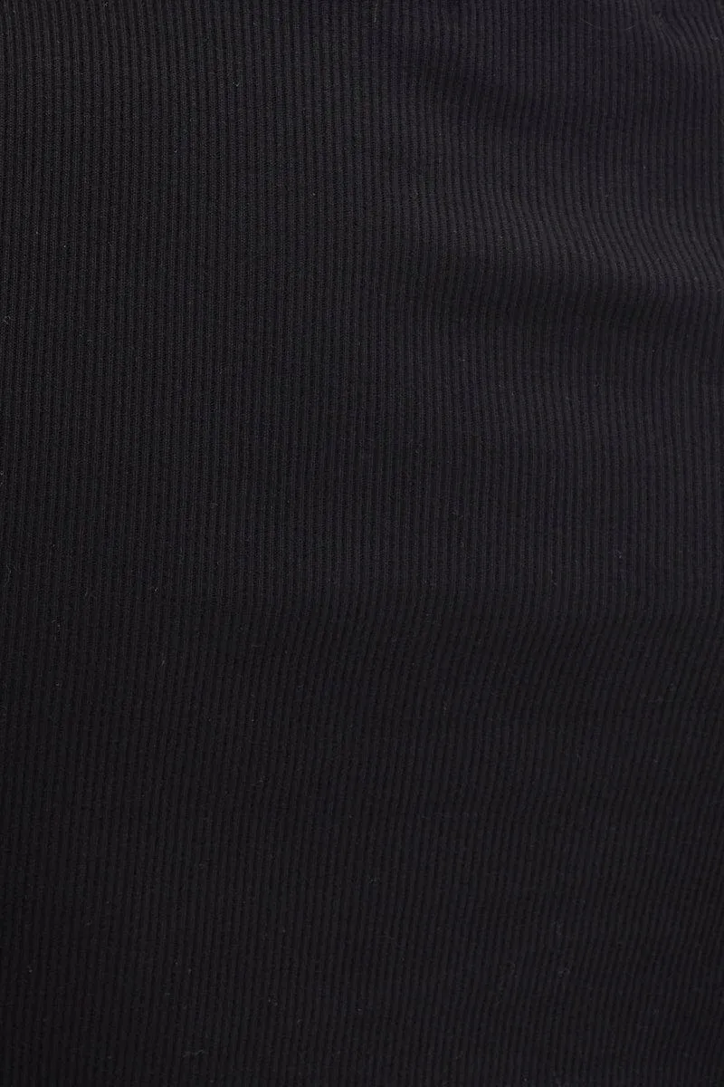 Black T Shirt Short Sleeve Crew Neck
