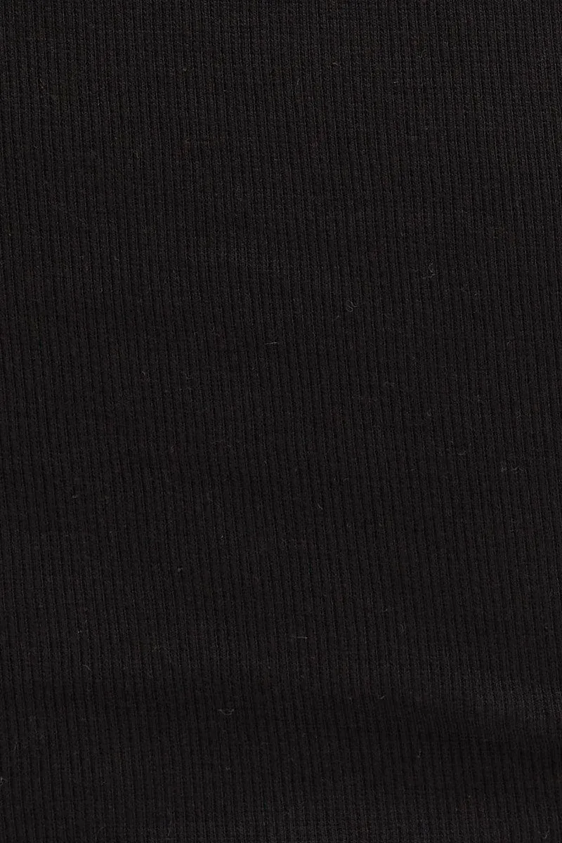 Black Tie Side Baby Tee