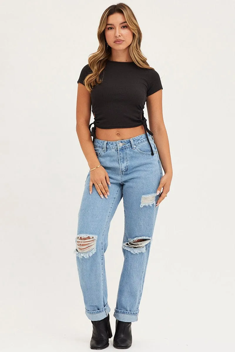 Black Top Short Sleeve