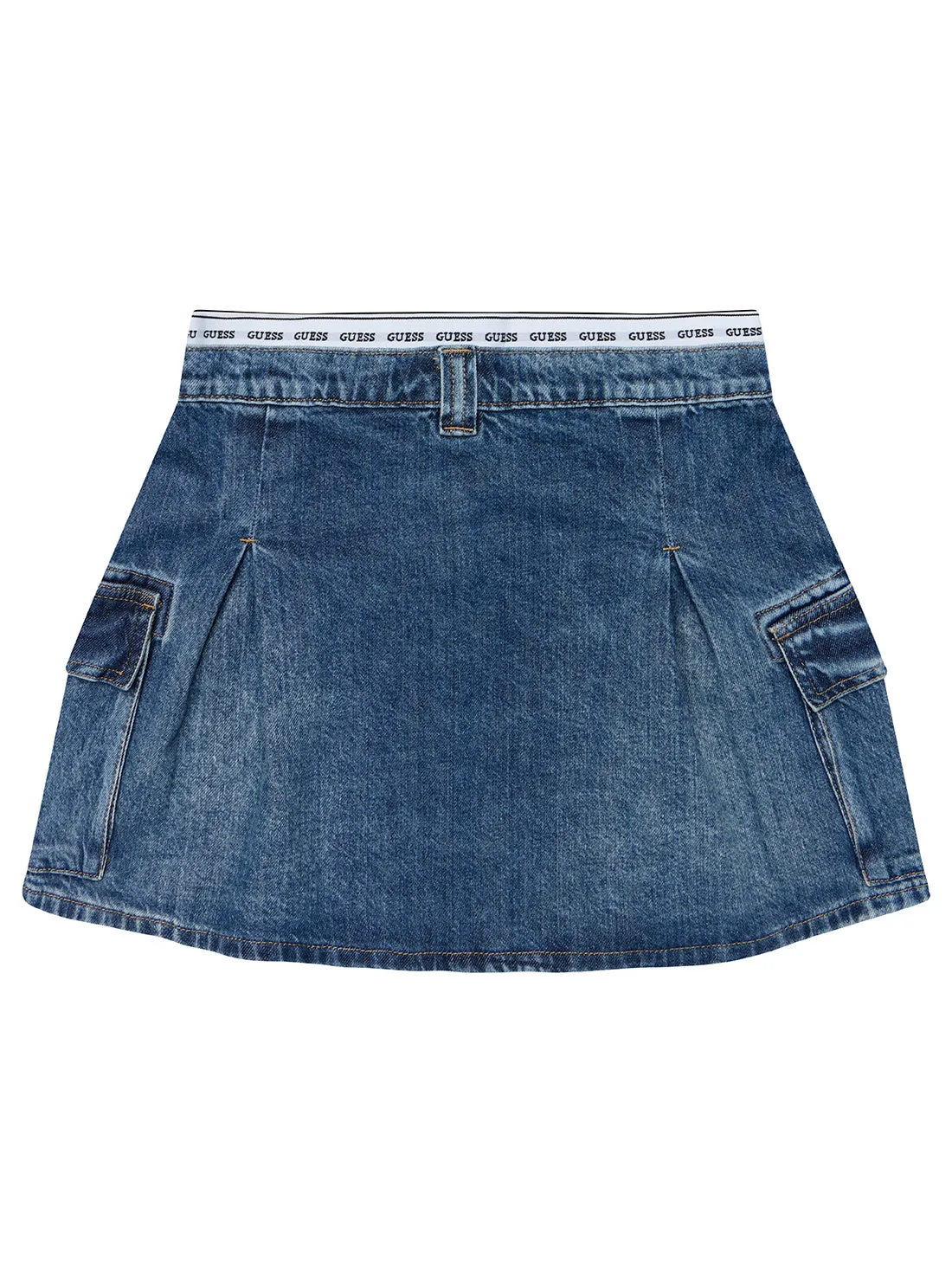 Blue Denim Rigid Mini Skirt (7-16)