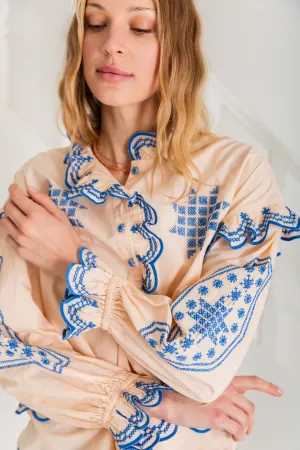 Bonté Blandine Pink Sorbet Blouse