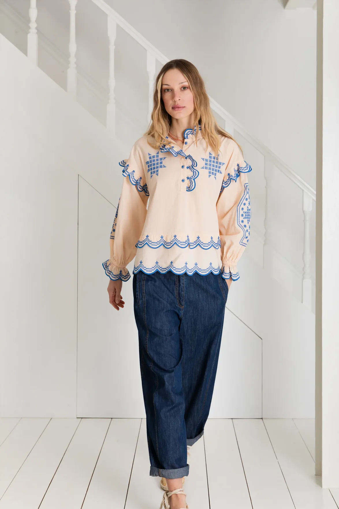 Bonté Blandine Pink Sorbet Blouse