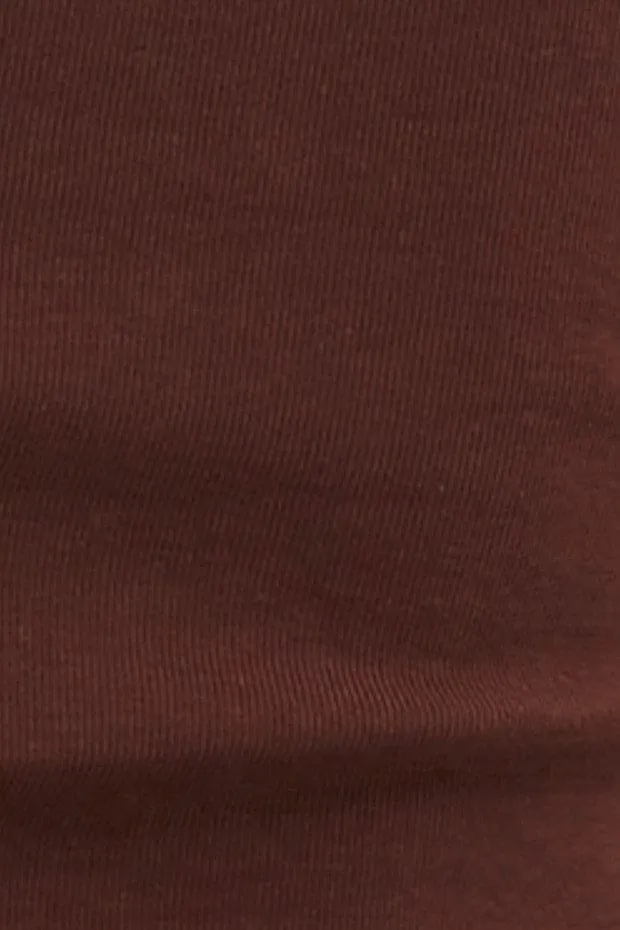 Brown Structured Corset Top