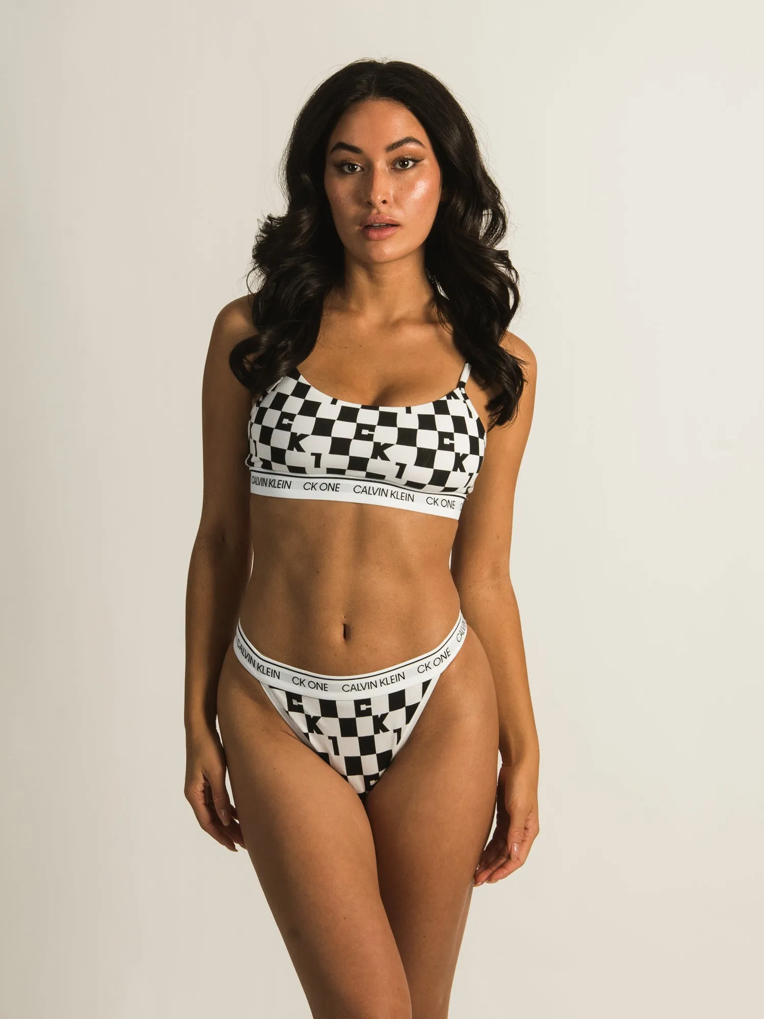 CALVIN KLEIN CK ONE BLOCK LOGO BRALETTE  - CLEARANCE