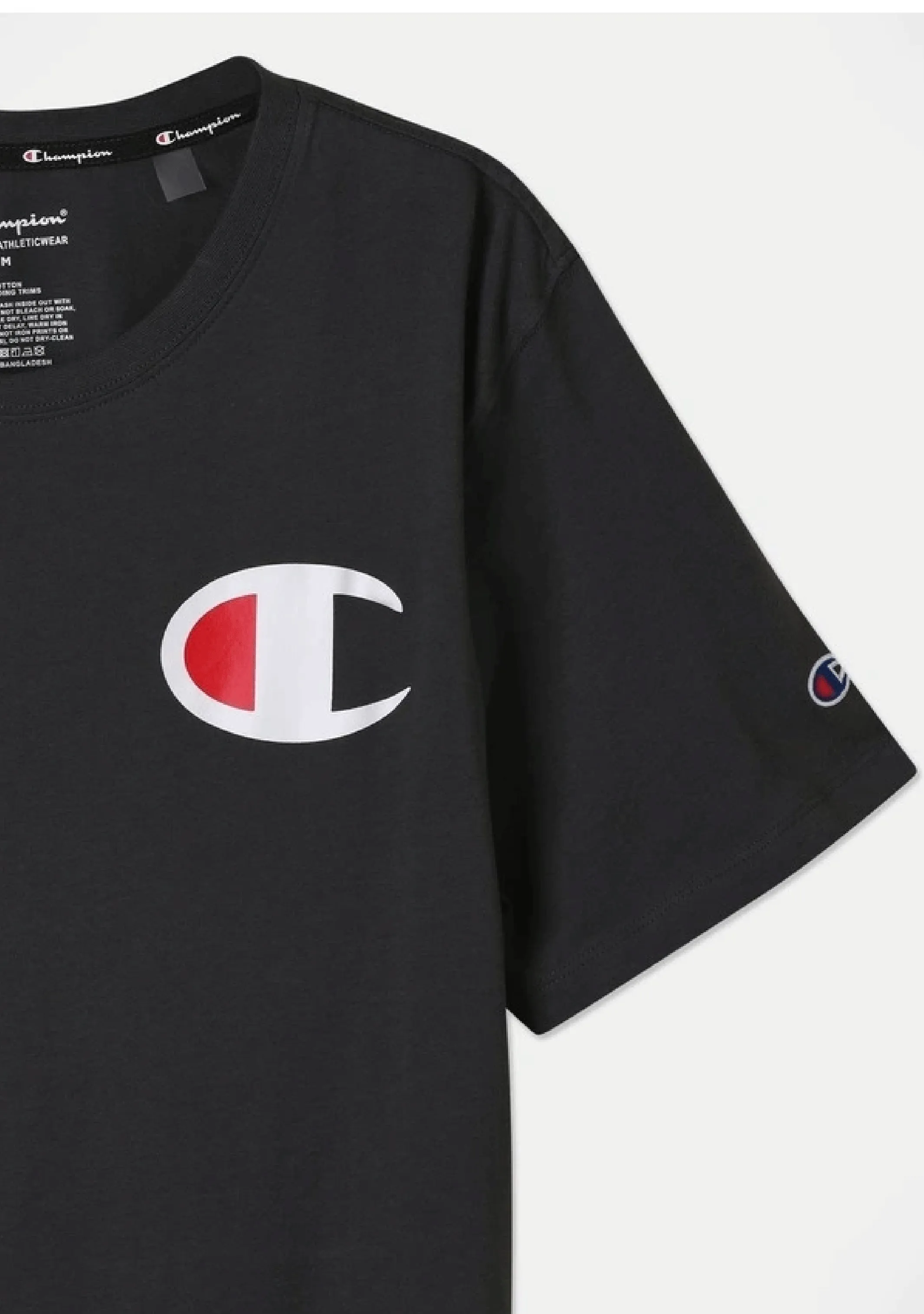 Champion Men’s C Logo Short Sleeve Tee Granite Heather