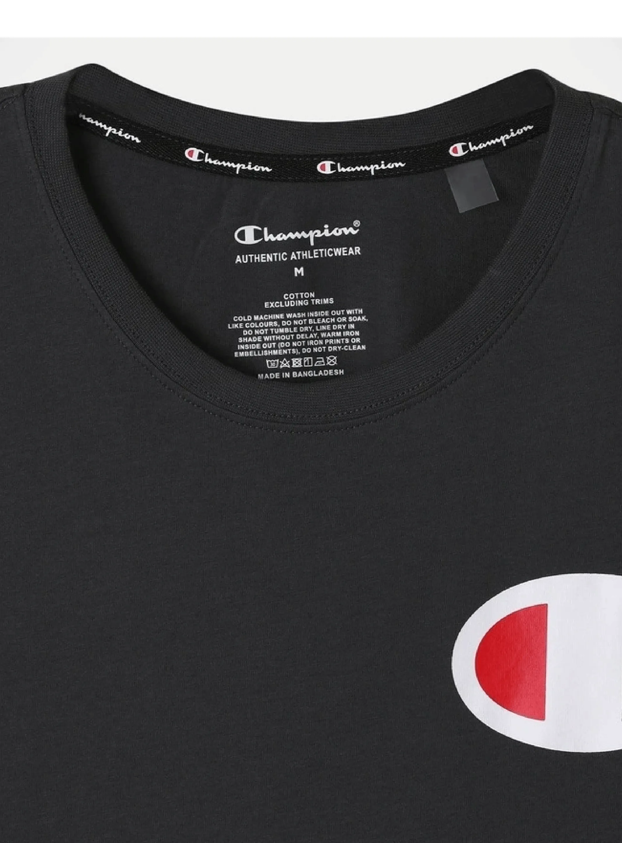 Champion Men’s C Logo Short Sleeve Tee Granite Heather