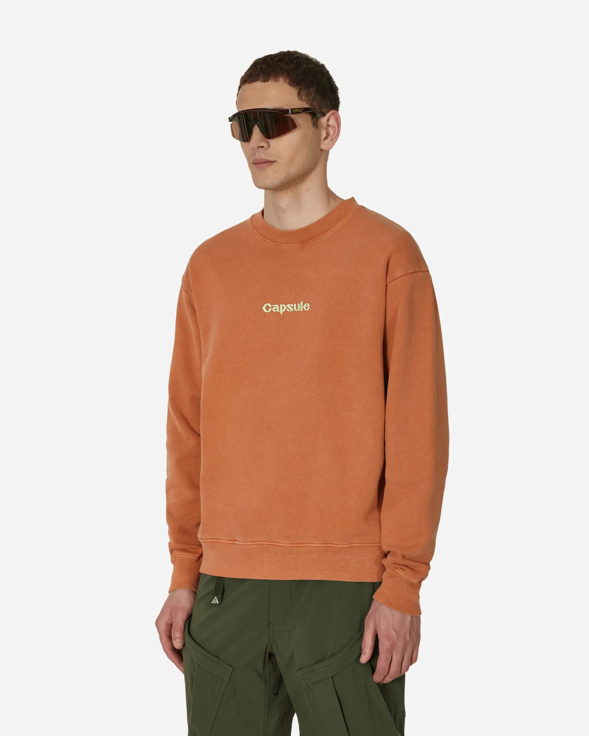 Classic Logo Crewneck Sweatshirt Rust