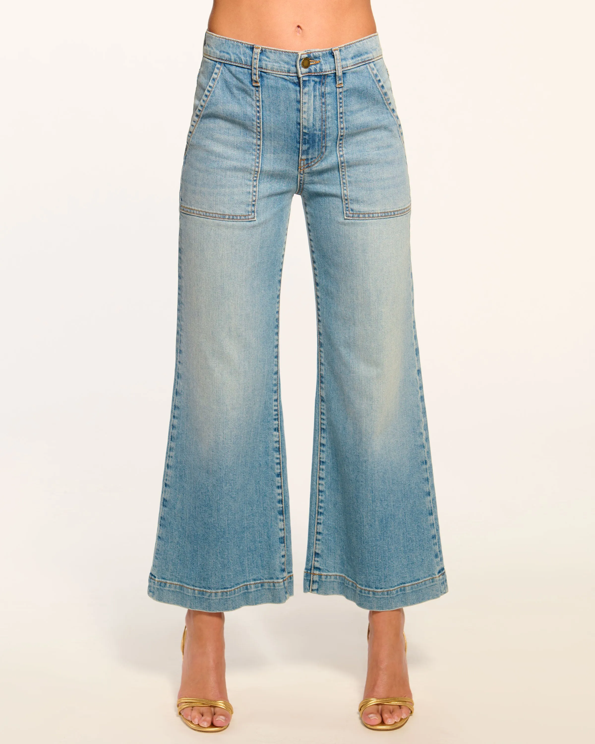 Clifford Cropped Wide Leg Jean