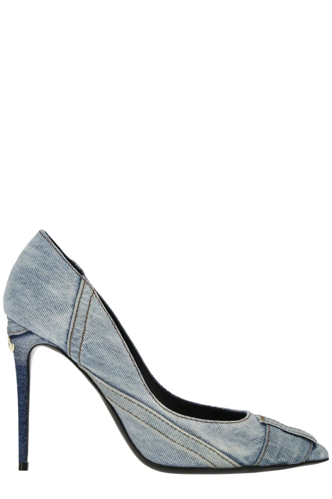 Dolce & Gabbana Denim Patchwork Pumps