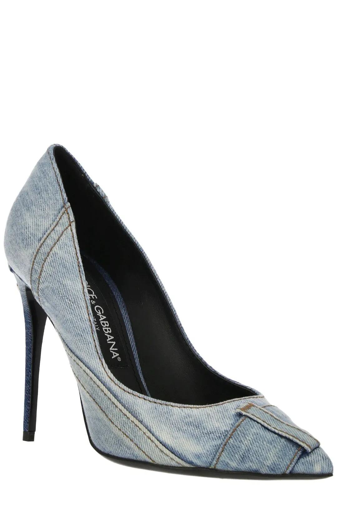 Dolce & Gabbana Denim Patchwork Pumps