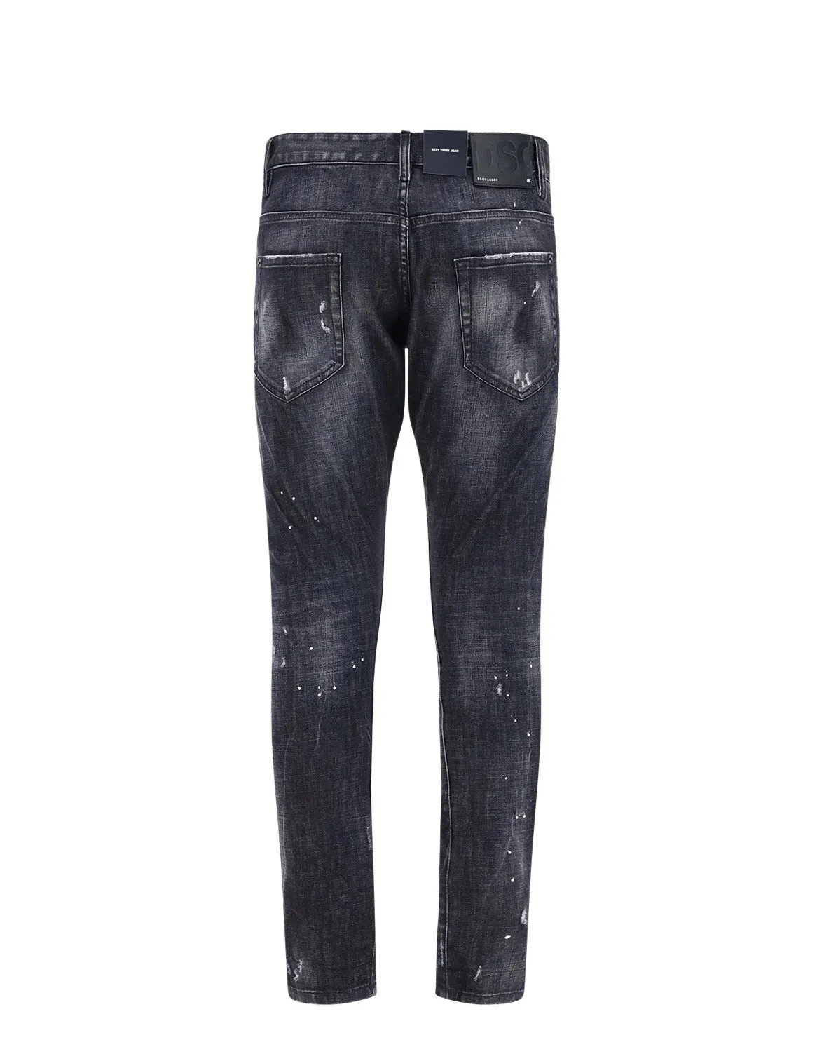 Dsquared2 All-Over Vintage Effect Skinny-Fit Jeans