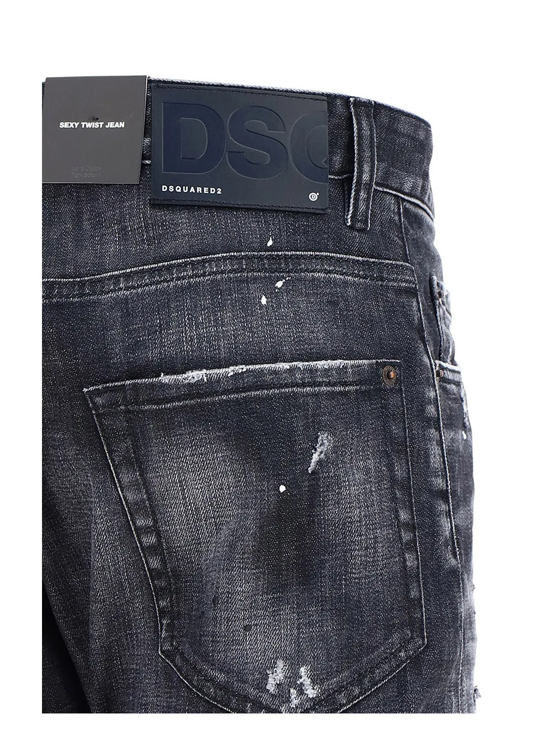 Dsquared2 All-Over Vintage Effect Skinny-Fit Jeans