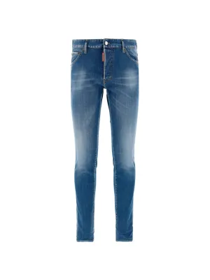 Dsquared2 Logo Patch Faded Jeans