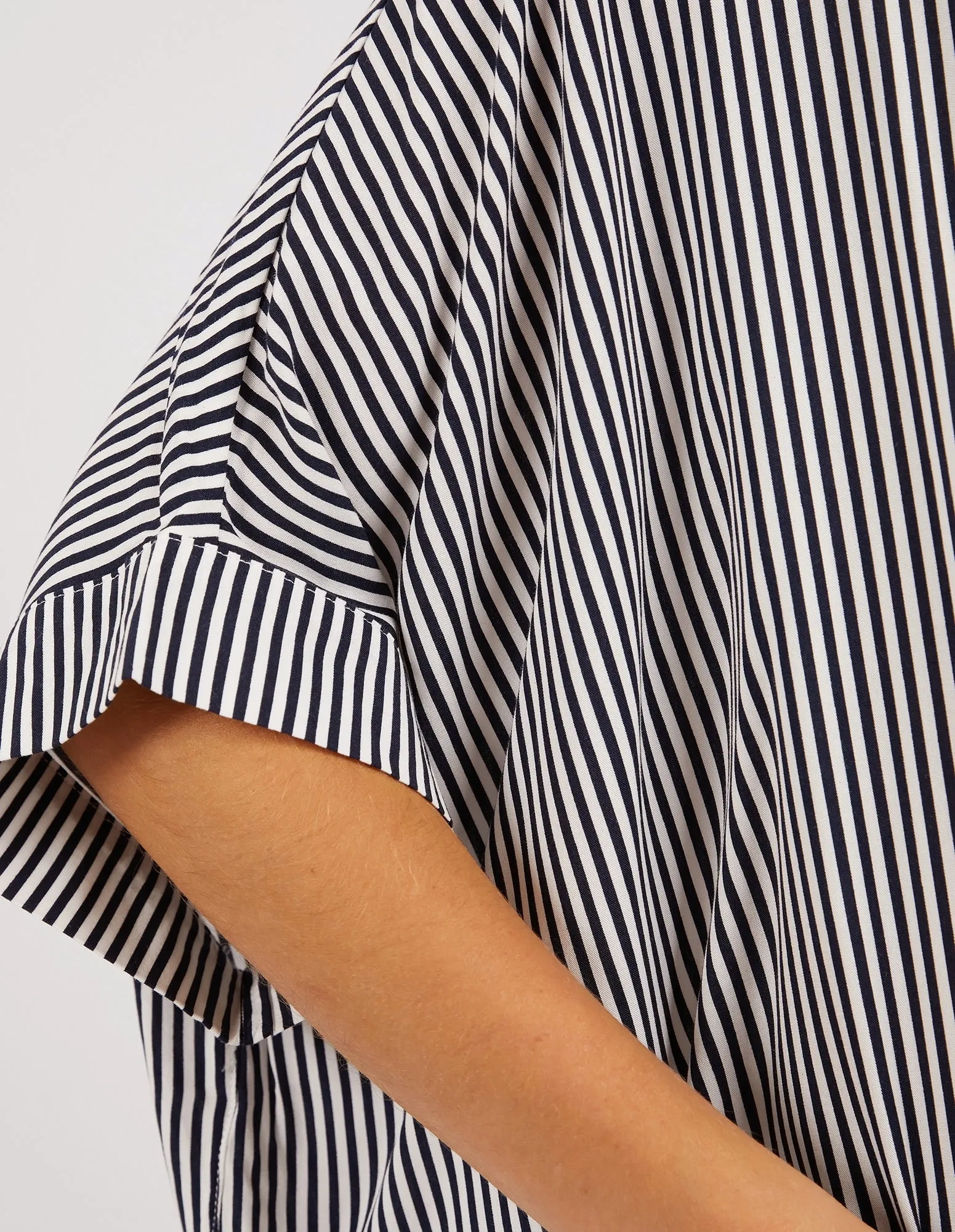Elm Luna Shirt Navy/White Stripe