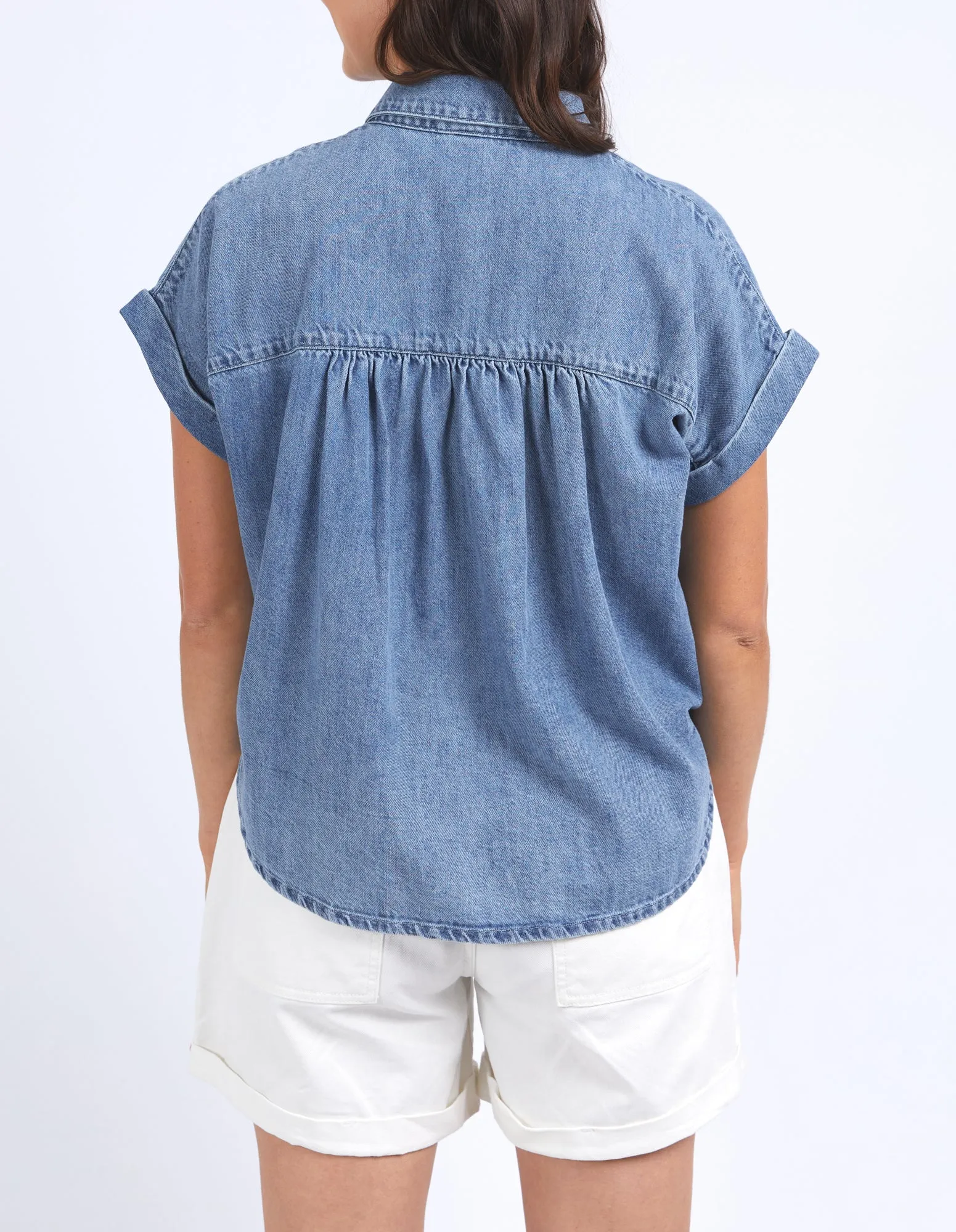 Elm Taylor SS Shirt Blue Wash