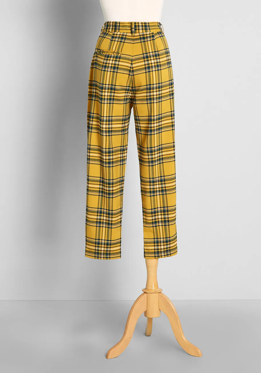 Falling Plaid-ly In Love Pants