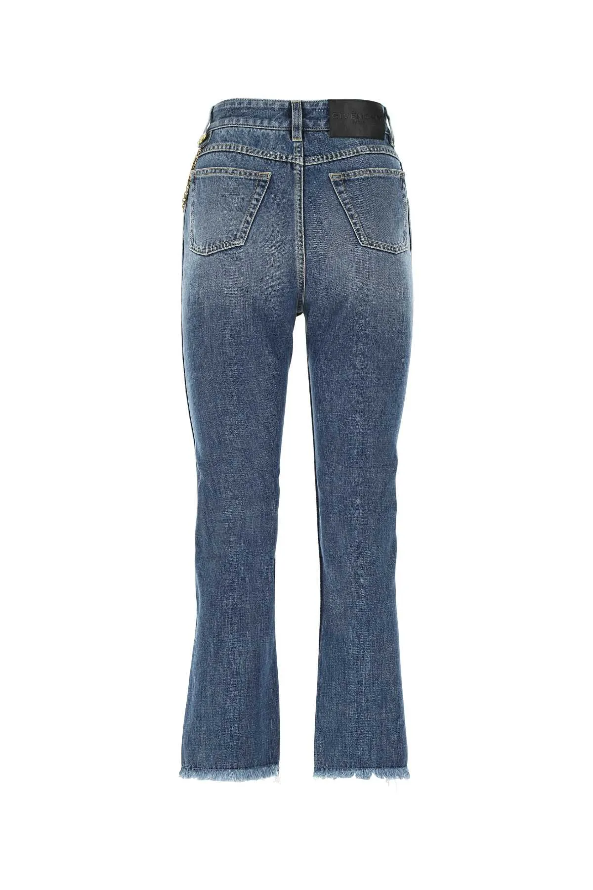 Givenchy Chain Detail Cropped Jeans