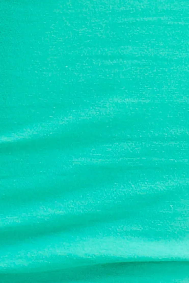 Green Lila Cotton Stretch Cropped Tank Top