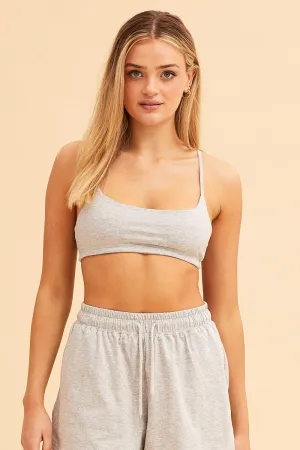 Grey Lila Cami Crop Top