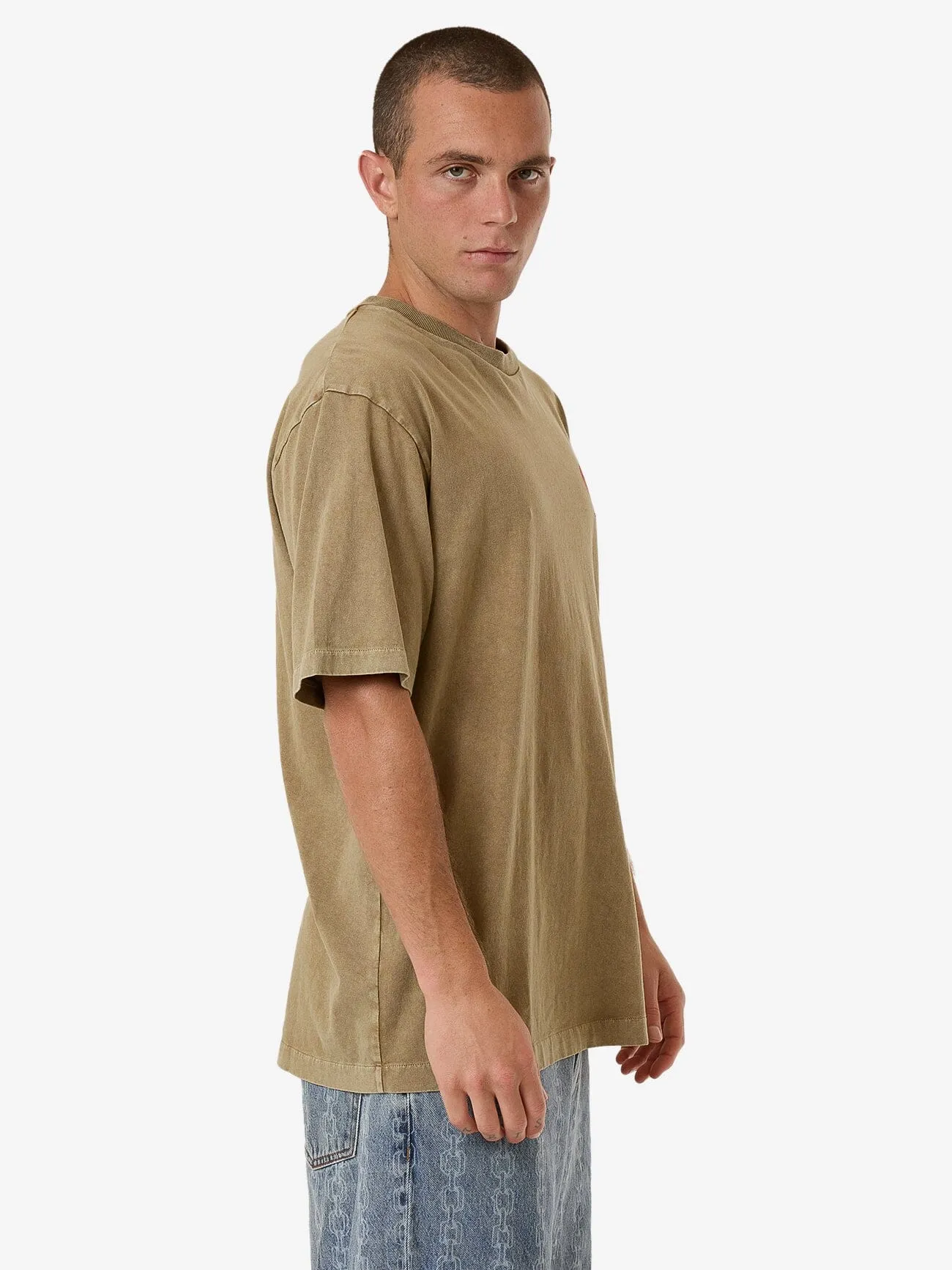 Hard As They Come Oversize Fit Tee - Breen