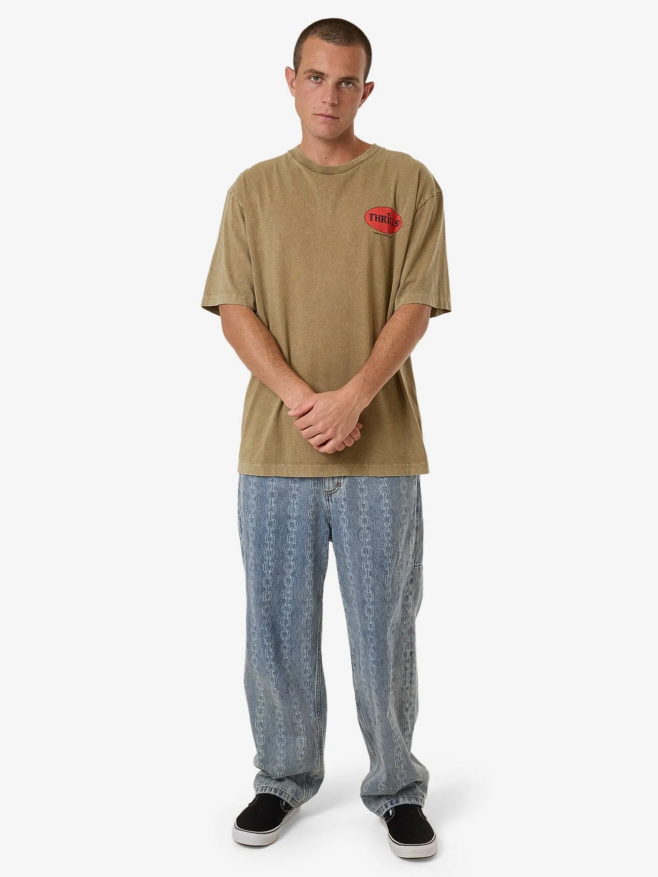 Hard As They Come Oversize Fit Tee - Breen