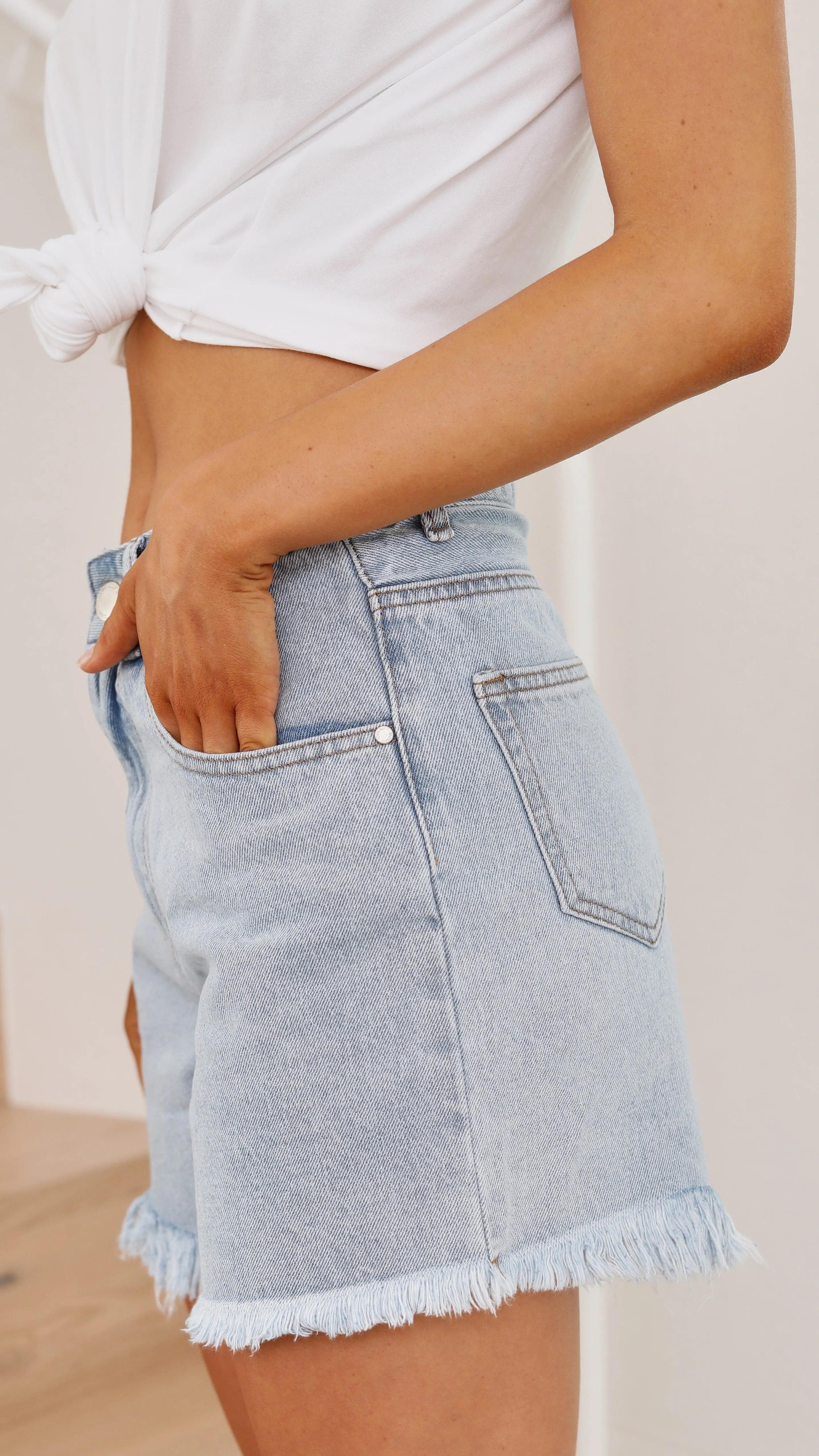 Harlow Shorts - Denim