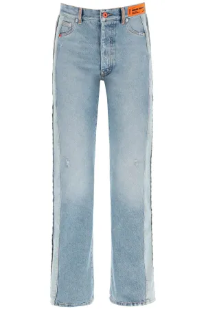 Heron Preston Faded-Effect Panelled Jeans