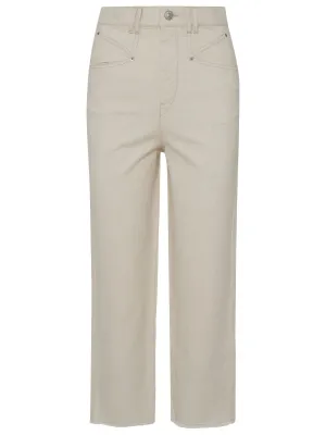 Isabel Marant Étoile Frayed Hem Cropped Jeans