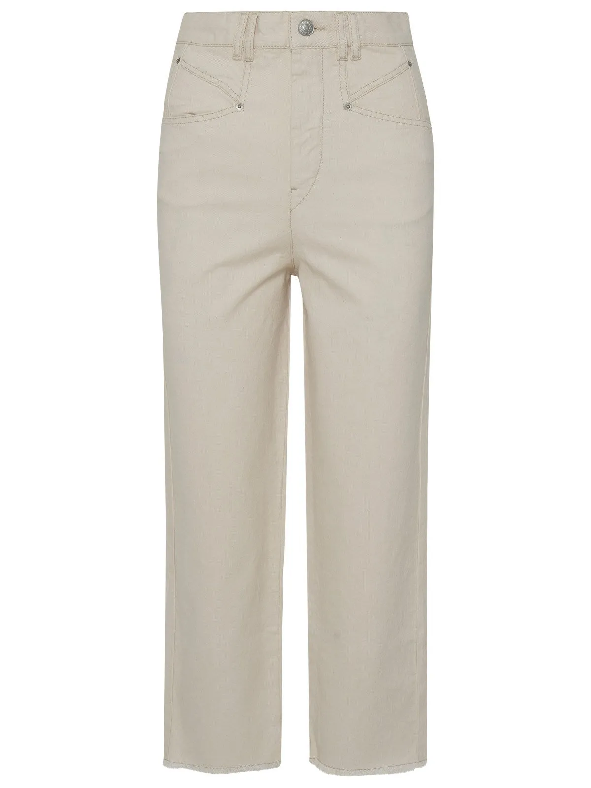 Isabel Marant Étoile Frayed Hem Cropped Jeans